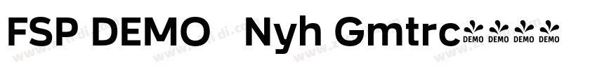 FSP DEMO   Nyh Gmtrc字体转换